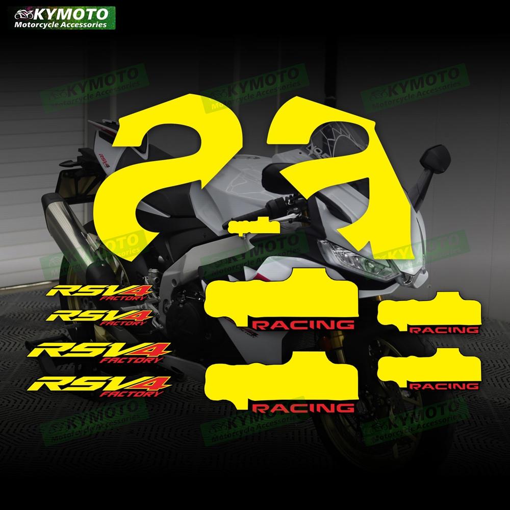 Для Aprilia RSV4 2021 2022 2023 2024 Аксессуары для мотоцикла Наклейка на обтекатель Полная светоотражающая водонепроницаемая наклейка на весь мотоцикл Комплект для всего мотоцикла