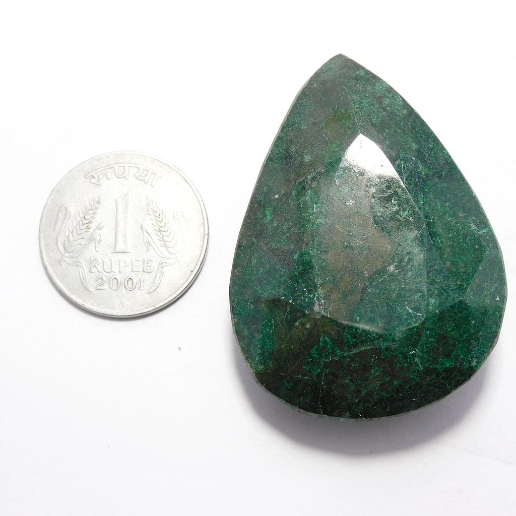 Natural Green Emerald Loose Gemstone 305.25 ct Pear Cut Big for Jewelry Making and Gem Collections