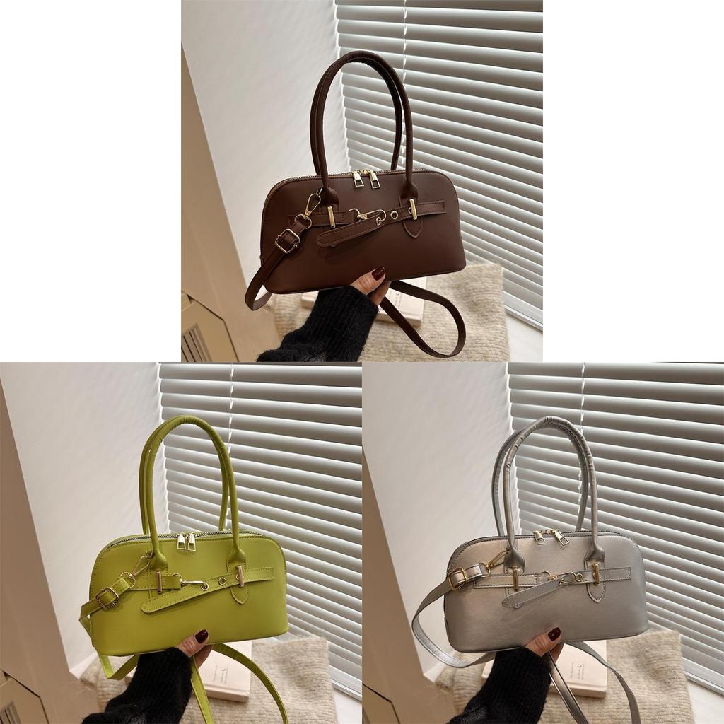 Vintage Style Shoulder Bag For Women With Padded Polyester Interior And Crossbody Strap For Casual Outings