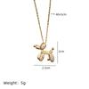 1 Pcs Light Luxury Cool Wind Animal Series Goldplated Copper Pendant With Stainless Steel Chain Combination Necklace