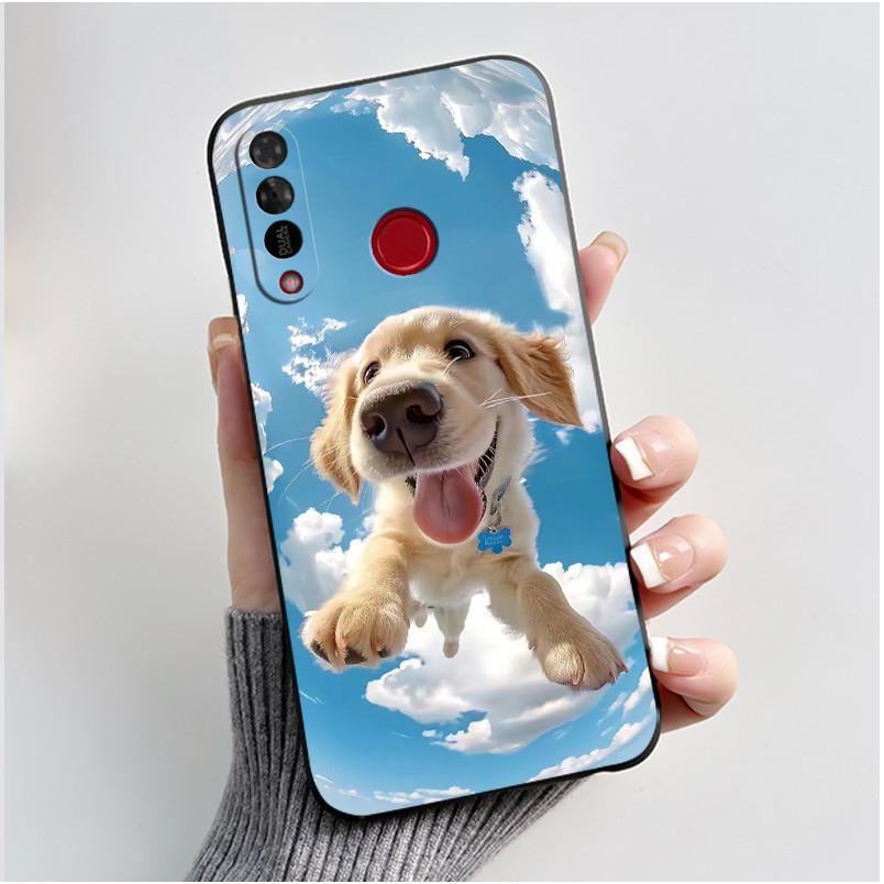 Чехол для телефона Itel S15/S15 Pro Конфетный цвет Желейный Мягкий Ударопрочный Черная Крышка Модный Стиль Расписной Узор Корпус