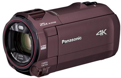 Видеокамера Panasonic 4K 64 ГБ 20-кратный оптический зум Cacao Brown HC-VX992MS-T
