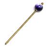 Sea Drop Kanzashi Glass Glass Marine Antique Gold Hair Perfect for and Other Traditional Japanese Clothing Hairpin, Glow-in-the-dark Bead, Purple,