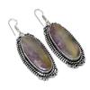 Fluorite Handmade 925 Sterling Silver Jewelry Earring 2.68" r4B38