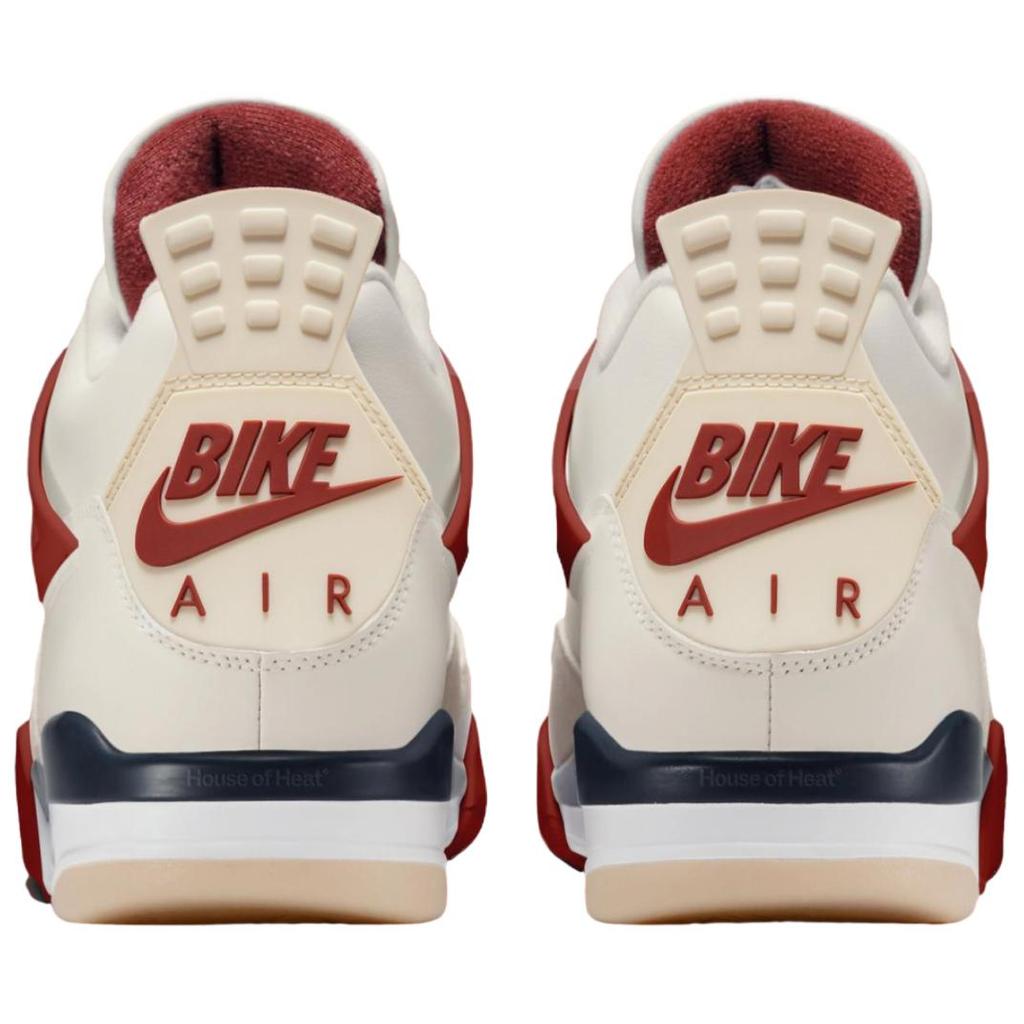 Air Jordan 4 Nigel Sylvester "Sail Cinnabar" Винтажные Баскетбольные Кроссовки Унисекс Белые IQ8055-100