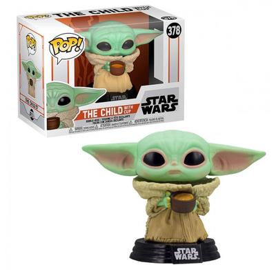 Funko ПОП! Звездные войны: мандалорец: Малыш Йода (Ребенок) с чашкой