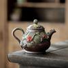 Wood-fired Hand-made Teapot Japanese Retro Coarse Clay Tea Infuser Kung Fu Tea Accessories Teapot Hand-hammered Beam Pot