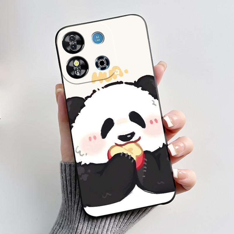 Для Oukitel C57S C57 Pro Plus Ultra Чехол BLU J12 Задняя крышка Милое Сердце Любви Кролик Черный ТПУ Мягкий Силикон Защитный Чехол для Телефона