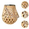 Outdoor Solar Lantern Imitation Rattan Table Lamp for Pathway Patio