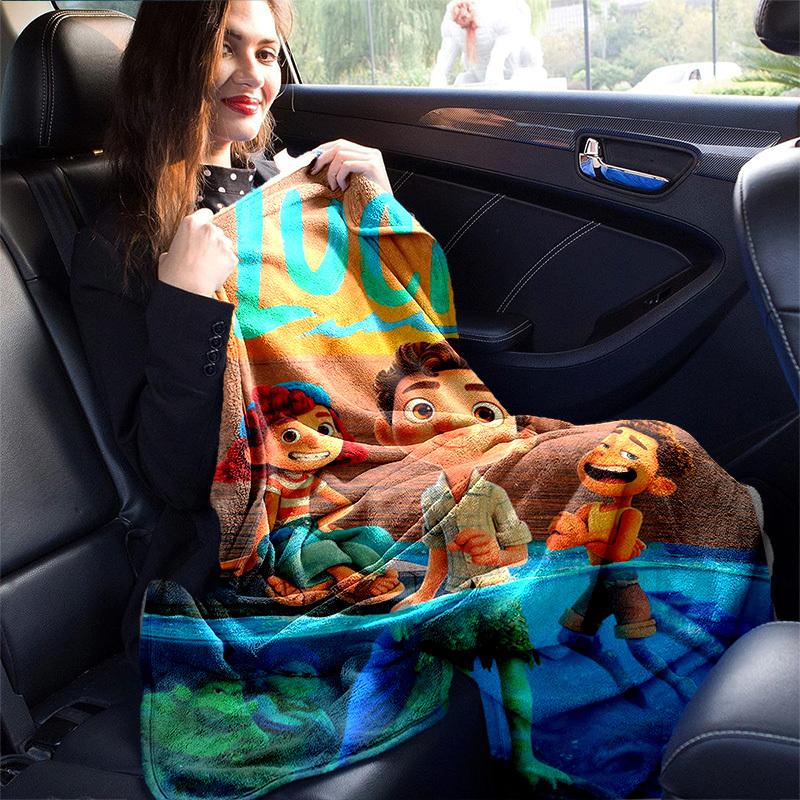 1pc, Luca 3 Movie Poster Inspired Home Decor Blanket Perfect for Couch, Bed, Travel, Camping, Car