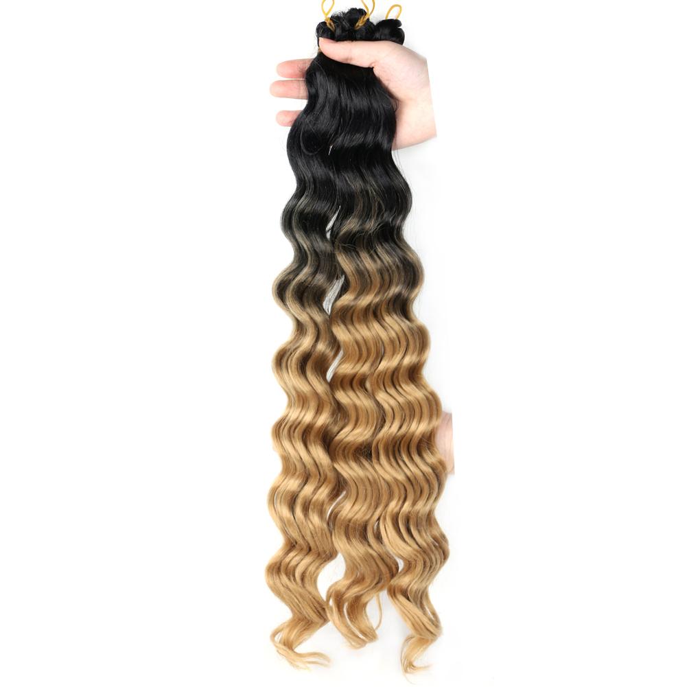 Chemical Fiber High-temperature Silk Wig Hair Handle Wave Crochet Hair Curved Hair Handle Crochet Hair Braided Dirty Braid Wig