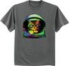 Space Cat T-shirt Men's Dark Gray Hipster Shirt Funny Cool Spaced Out Helmet Tee