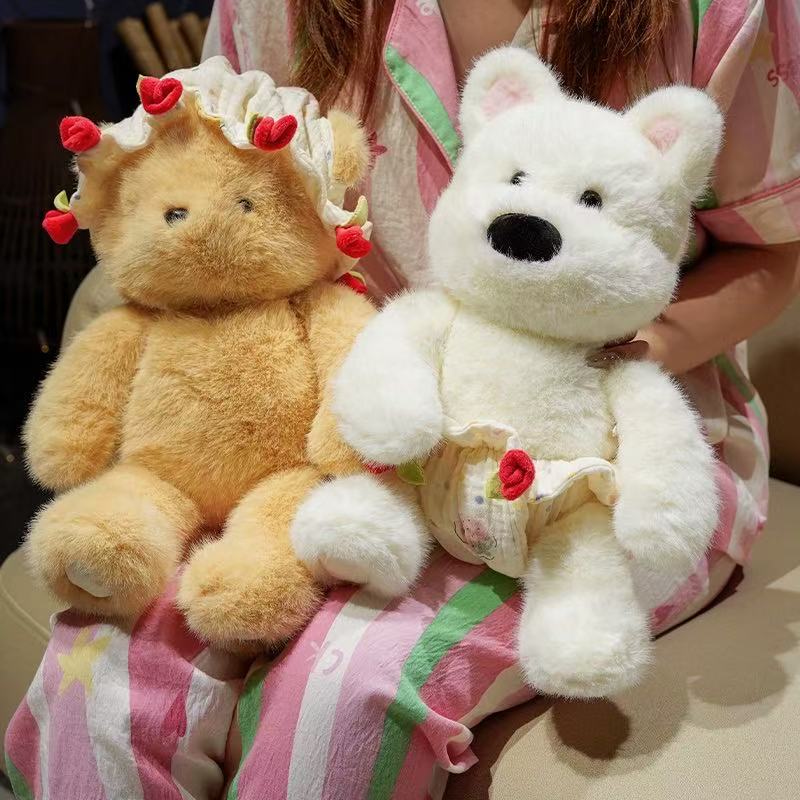 Новейшая кукла-роза ко Дню святого Валентина Кавайная мягкая игрушка Плюшевая игрушка Ручная работа Кукла Мультяшная Аниме Милая Детский подарок на день рождения Забавная кукла