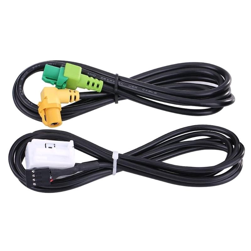 Replacement AUX USB Switches Port Socket & Cable USB AUX Switches Plug with Cable for RCD510 RCD310 Auto Accessories