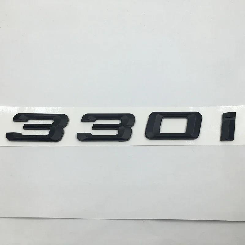 3D ABS Матовый Черный 320i 323i 325i 330i 335i Задний Багажник Наклейки Буквы Шильдики Логотип Для BMW 3-серии F30 F31 F34 E90 E46 tw2