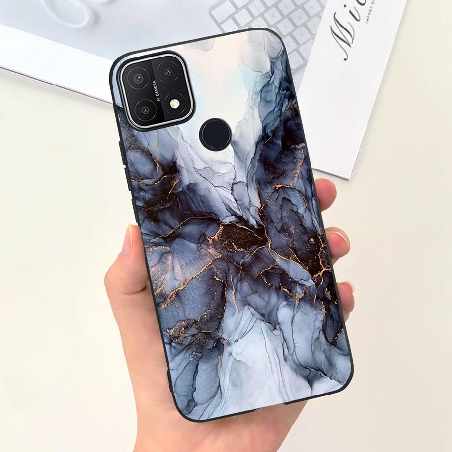 Для Oppo A15 A15s Чехол Мягкий Силиконовый Чехол для Телефона Для OppoA15s A 15 s OppoA15 Милый Мраморный Луна Животные Задняя Крышка Coque Capa Etui