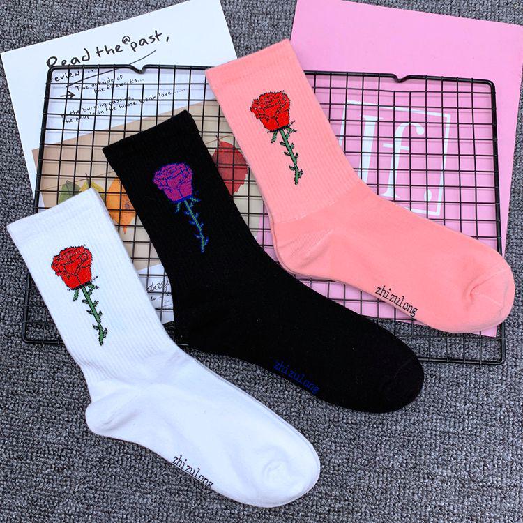 Korean-European Hip-Hop Street Style Long Tube Cotton Socks for Men and Women