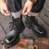 Модные мужские ботинки для ходьбы из натуральной кожи, мужская обувь, универсальные теплые зимние ботинки с толстой подошвой, новые мужские ботинки для мотокросса на открытом воздухе