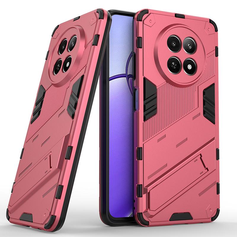 Чехол для Realme 12X 5G Чехол-бампер для Realme 12X Coque Fundas Бронированный Ударопрочный С подставкой для ребенка Жесткий ПК Защитный бампер для телефона Realme 12X