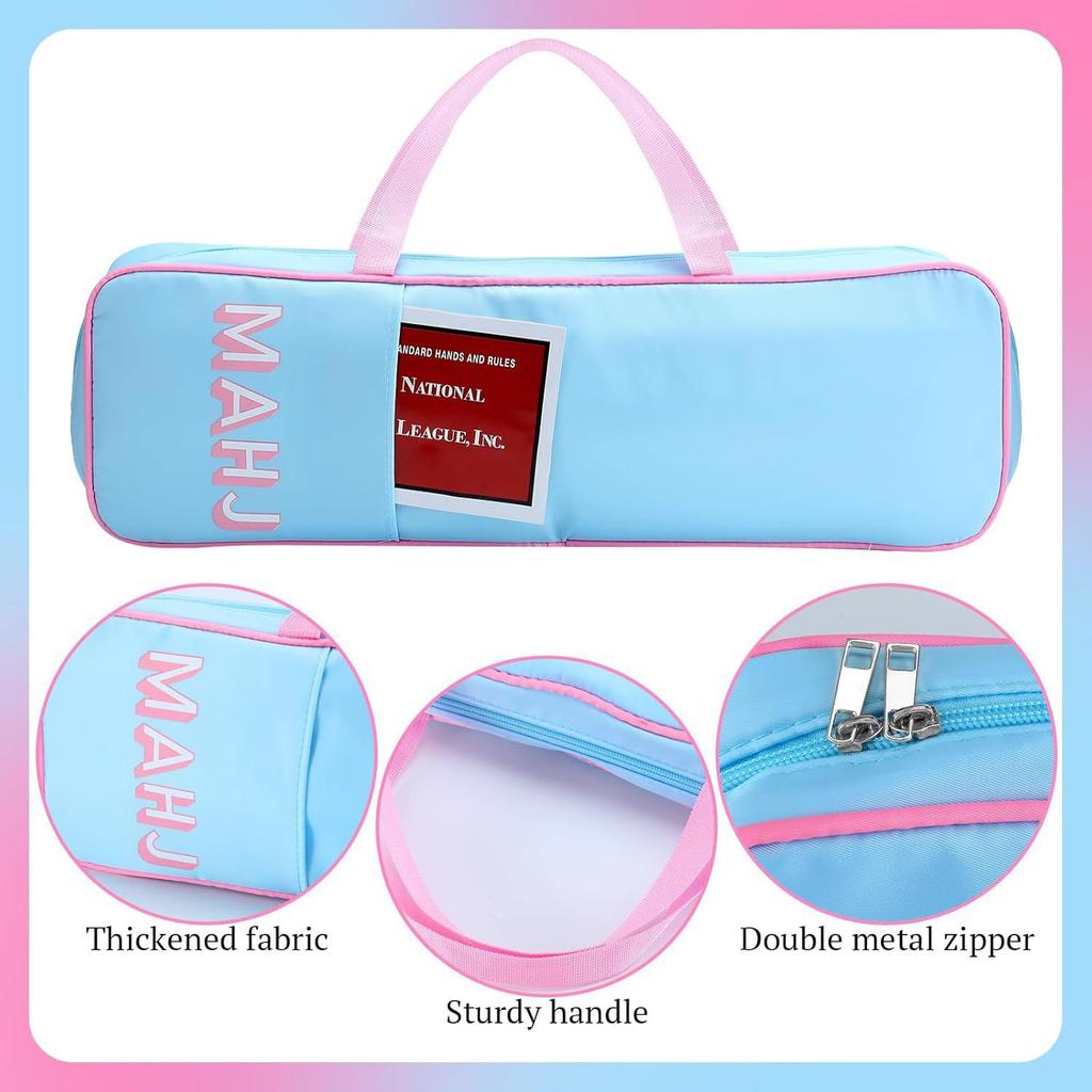Mahjong storage bag, large-capacity travel toiletry bag, multifunctional cosmetic bag, handheld cosmetic bag