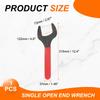 uxcell Single 73mm Metric 15 Degree Offset Angle Small Flat Head Blackening Wrench for Automotive Repair and Furniture Assembly Open-End Wrench,