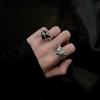 Dark Thorn Punk Love Ring: High-End Open Design for Men and Women