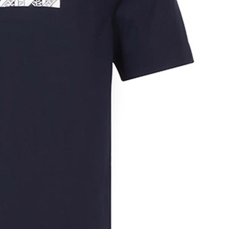 EMPORIO ARMANI T-Shirts Men's Dark Blue Crew Neck Moderate Straight Fit 3G1TM5-1JTUZ-S911