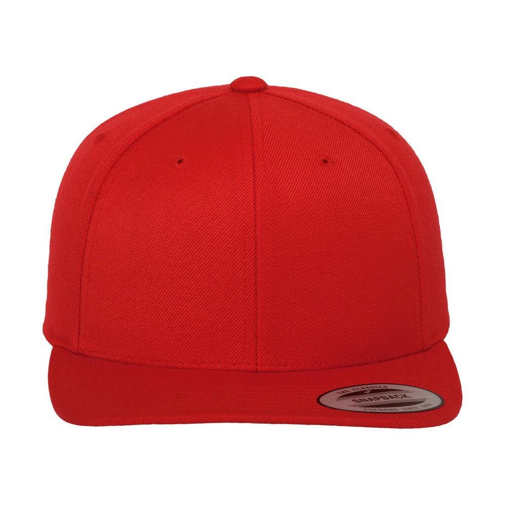 Классическая однотонная кепка- snapback Yupoong