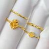 18k Gold Flower Ring Yellow Gold Au750 Small Flower Fashion Ring
