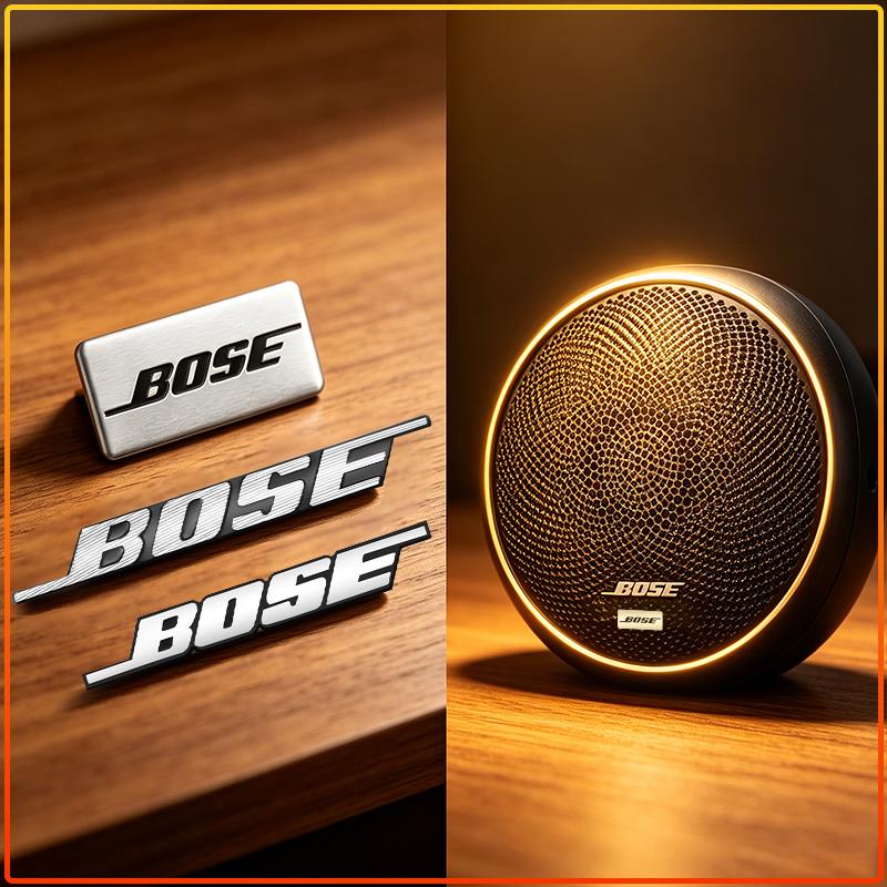 Универсальная сменная наклейка с логотипом BOSE Audio для старой поцарапанной решетки автомобильного динамика, детали декора стереосистемы