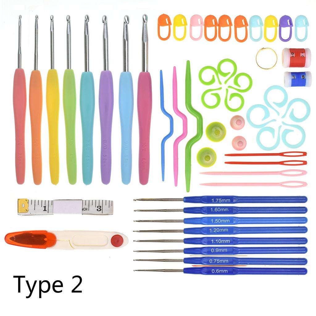 Набор крючков для вязания, набор спиц из нержавеющей стали, домашний швейный инструмент, чехол для рукоделия DTY, набор крючков Agulha, ткацкий швейный инструмент