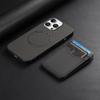 Чехол из кожи с углеродным волокном для iPhone 16 15 14 11 Pro Max XS XR 7 8 Plus 13 12 Mini Магнитный кошелек с чехлом для карт
