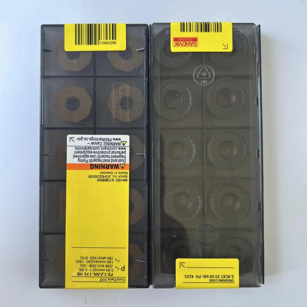 Original Sandvik / S-RCKT2006MO-PH 4225 CNC Lathe Carbide Blade 10 PCS