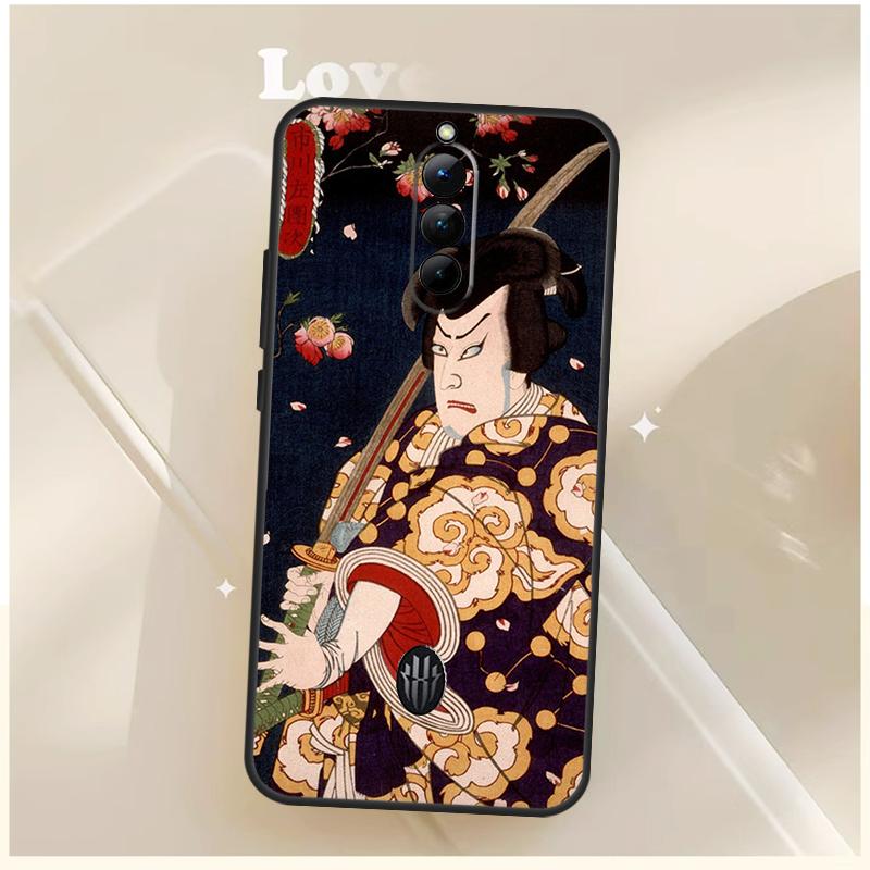 Аниме Японский Самурай Чехол Для ZTE Nubia Red Magic 6 7 6S 7S 8S 9S 10S Pro Для RedMagic 10 8 9 11 Pro Plus Обложка