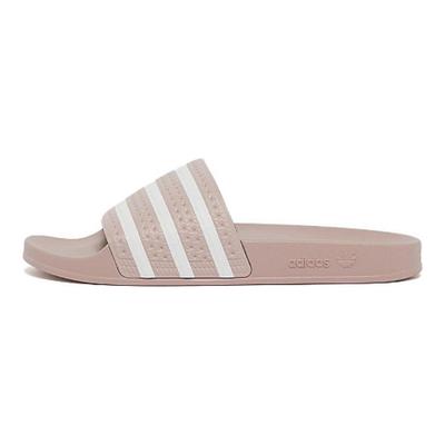 Оригинальные Adilette Толстая Подошва Уличные Цельные Удобные Прочные Резиновая Подошва Износостойкие Шлепанцы Сандалии Унисекс Розовые IG0487