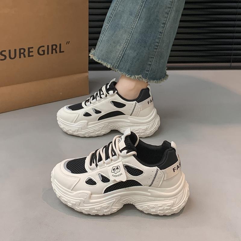Модные дизайнерские кроссовки на массивной подошве CRLAYDK для женщин, шнуровка, платформа, обувь для ходьбы, женская модная повседневная спортивная обувь для бега, сетчатые теннисные кроссовки