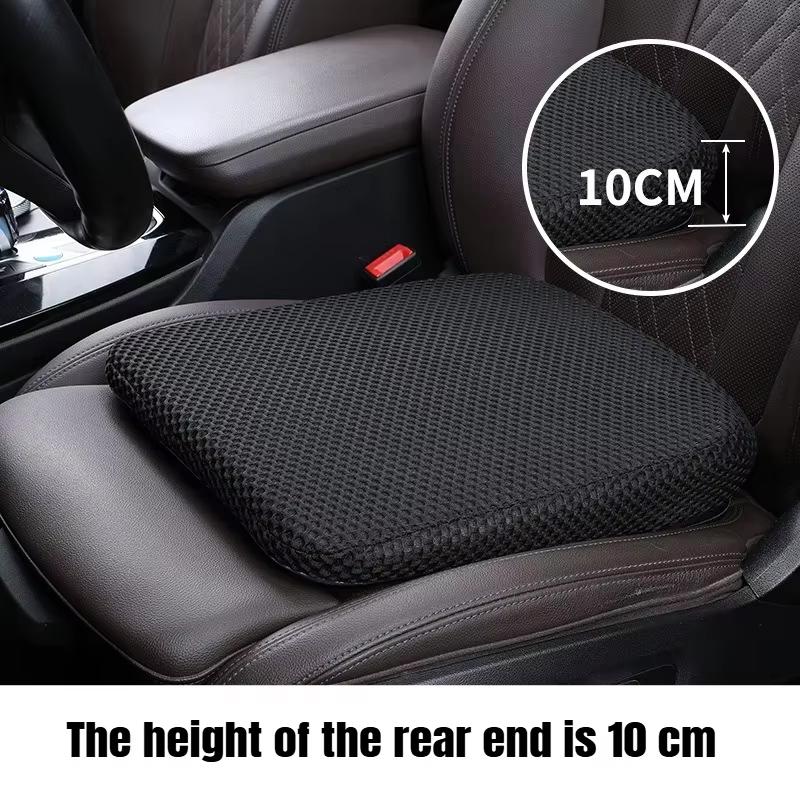 6-10CM Car Seat Booster Cushion Honeycomb Memory Cotton Seat Cushion Simple Breathable 3D Mesh Thickened Sedentary Seat Cushion