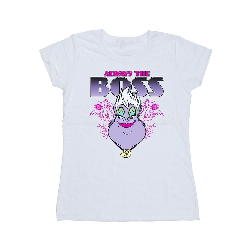Disney Womens/Ladies The Little Mermaid Ursula Mum Is The Boss Cotton T-Shirt