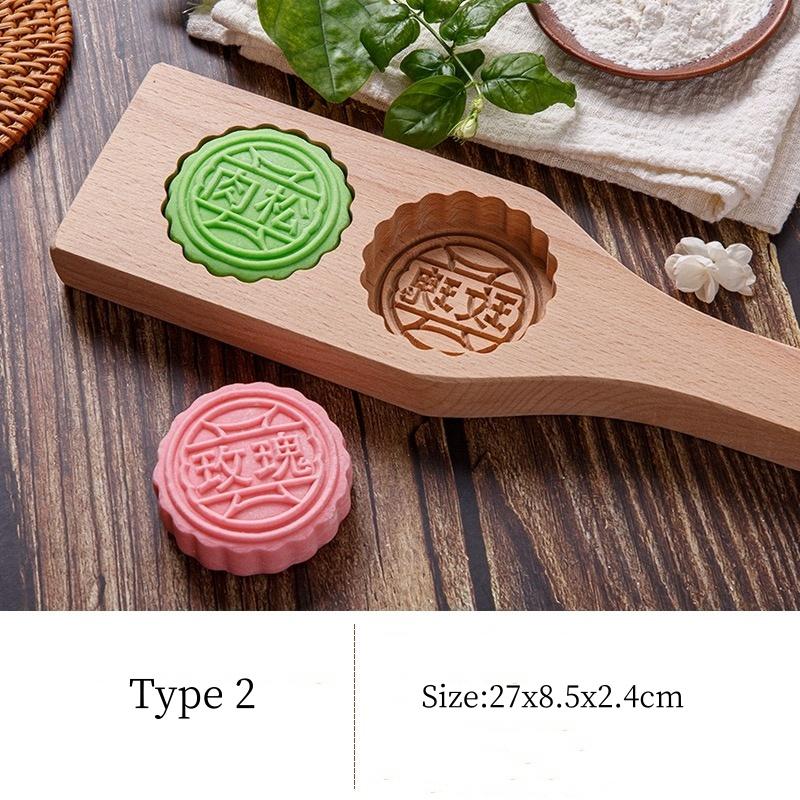 Деревянные формы для лунных кексов Mooncake Maker Wood Press Cake Wood Mold Wax Melt Molds Wooden Press Tool Chinese Style