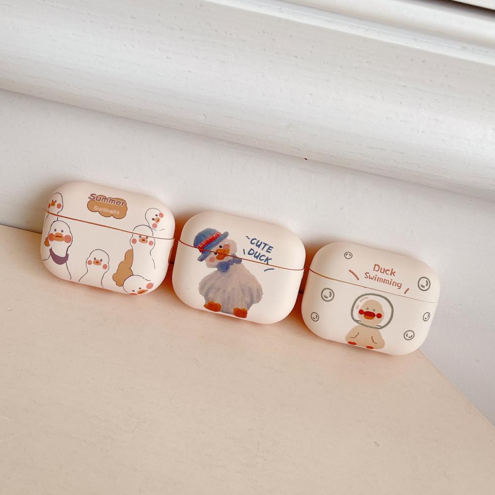 AirPods1 устойчивый к царапинам плавающий утенок в стиле инс милый полностью закрывающий защитный чехол TPU