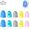 5/10Pcs Silicone Finger Sleeve Slip Anti-scalding Needle Flip Book Money Playing Piano Thimble Tip Hollowed Out Breathable