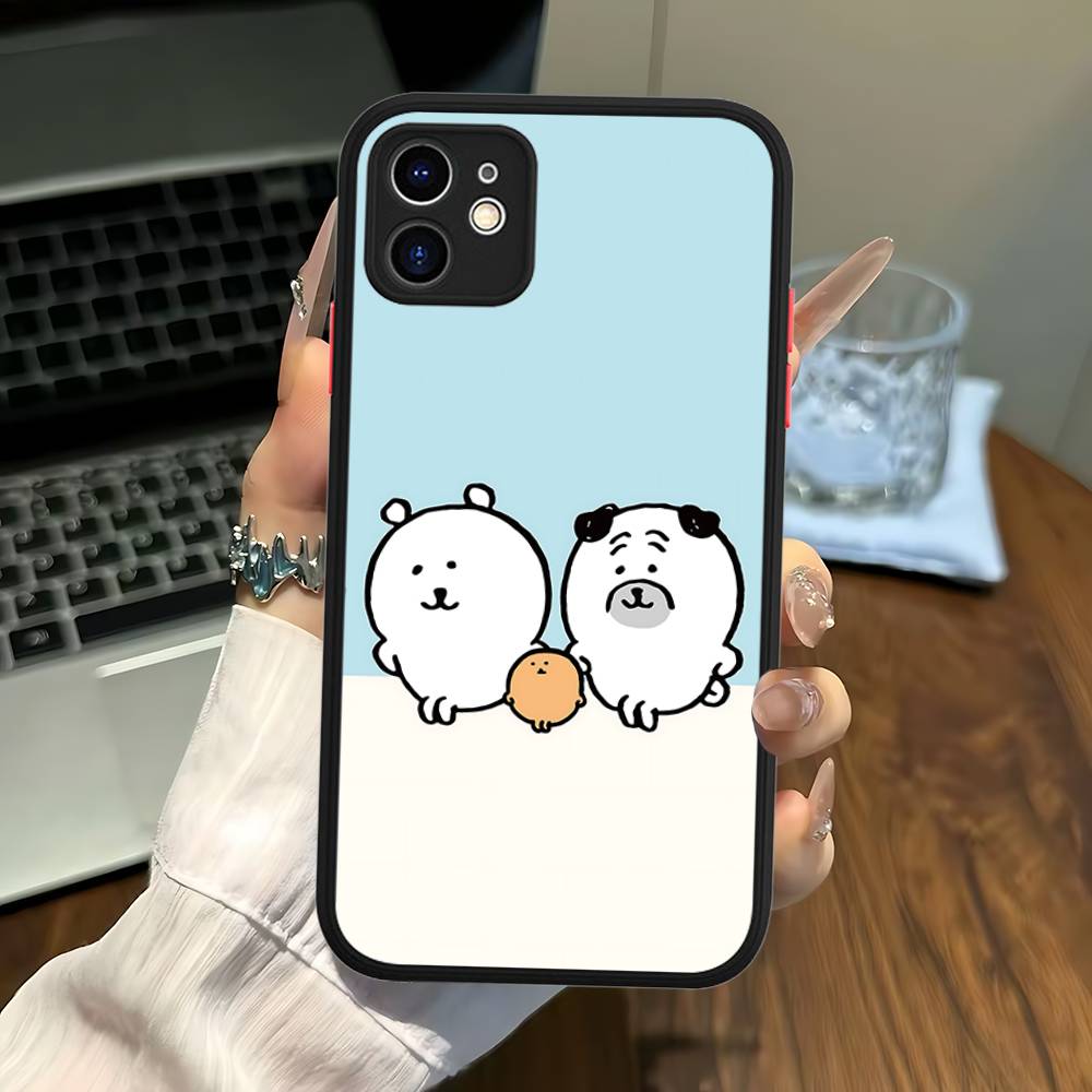 Popular Cute J-Joke B-Bear For IPhone 15 16 Pro Max 11 12 13 14 XS XR X Plus 16E Matte Translucent Phone Cover