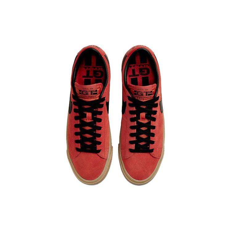 Nike Zoom Blazer Low Pro GT SB Cinnabar Gum Кроссовки унисекс Red Gum-Светло-Коричневый Черный DC7695-600