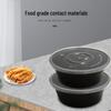 Jumei Box King 750ml Disposable Black Round Takeaway Bowls