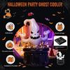 Inflatable Ghost Ice Bucket, Halloween Party Drink Tub, White Ghost Beverage Cooler for Decor, Outdoor Picnic Storage