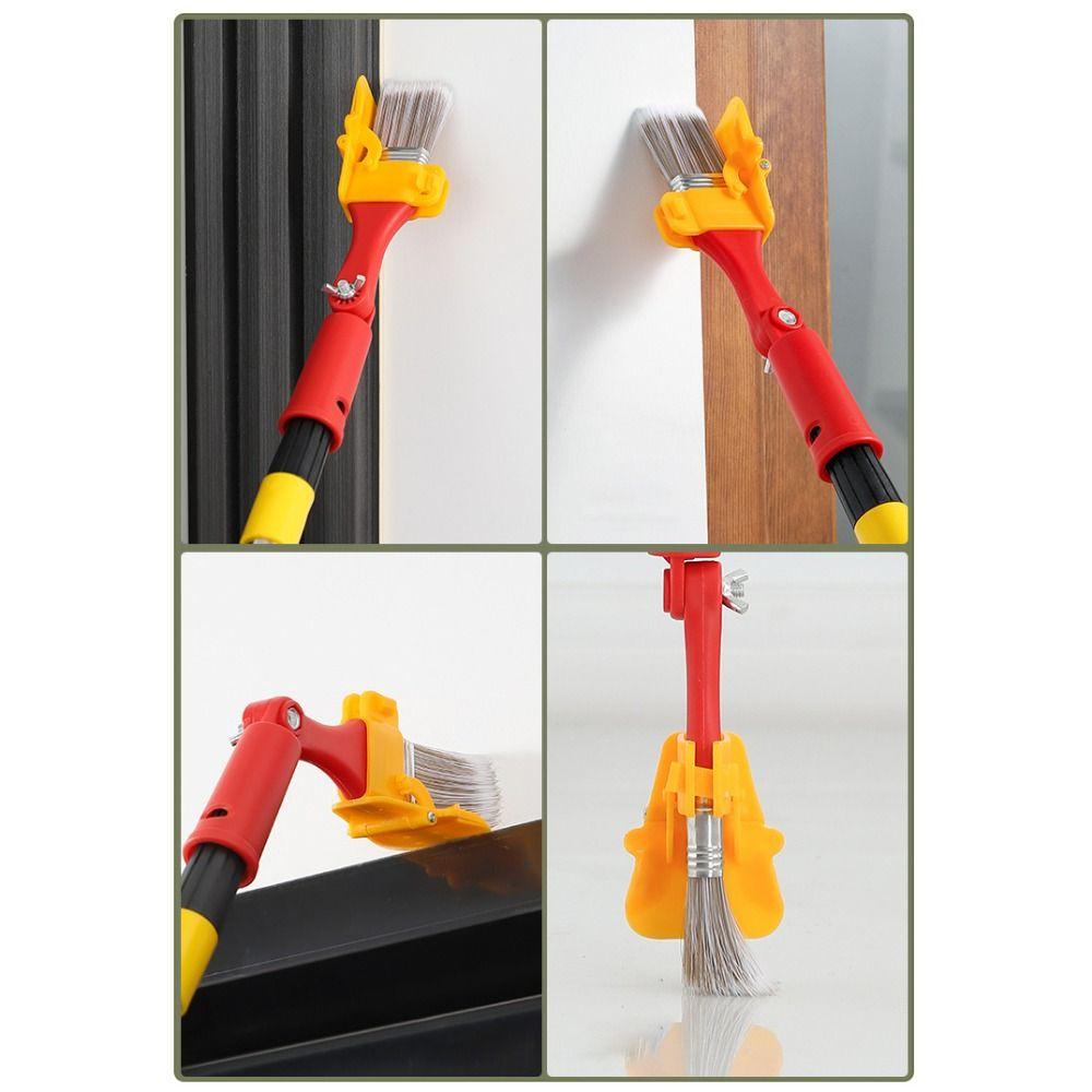 Soft Bristle Paint Brush Extension Pole Wall Brushing Tools Edging Color Separation Brush  Ceiling