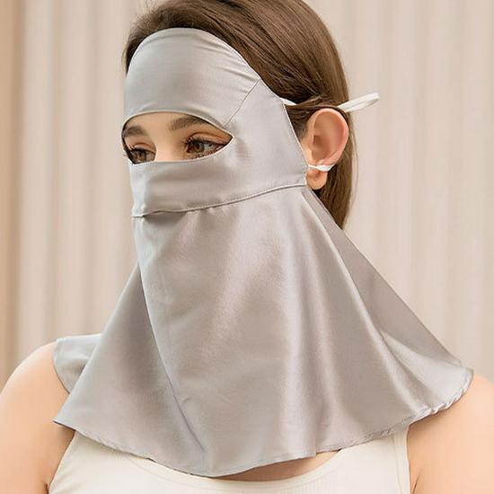 Шелковица шелковица Facekini: Маска для защиты лица и шеи от ультрафиолета и дыма для женщин
