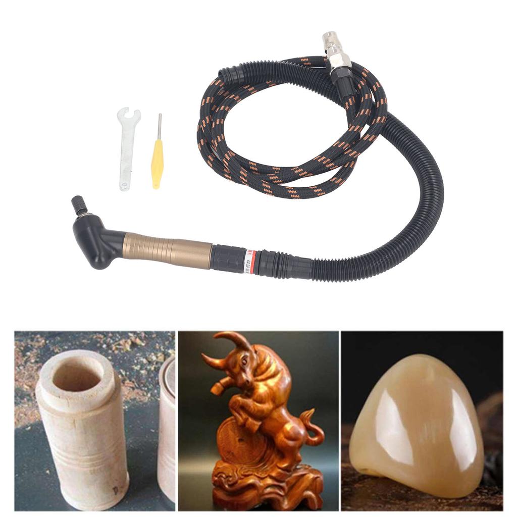   Комплект шлифовальной машины с поворотным переключателем 23500 об/мин, локтевой пневматический шлифовальный карандаш для полировки и удаления заусенцев