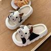 Fashion Women's Linen Slippers Home Indoor Thick Bottom Non-slip Explosion Four Seasons Household Winter Cotton and Linen Slippers