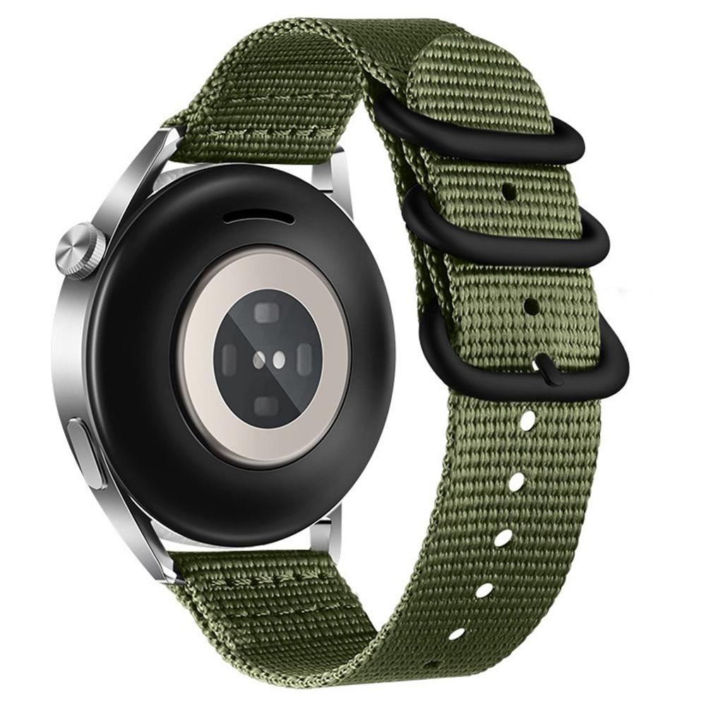 Нейлоновый ремешок для часов с двойной петлей, 18 мм, для Huawei Watch GT 6/5/4 41 мм/Garmin Venu 3S, плетеная лента, черная пряжка